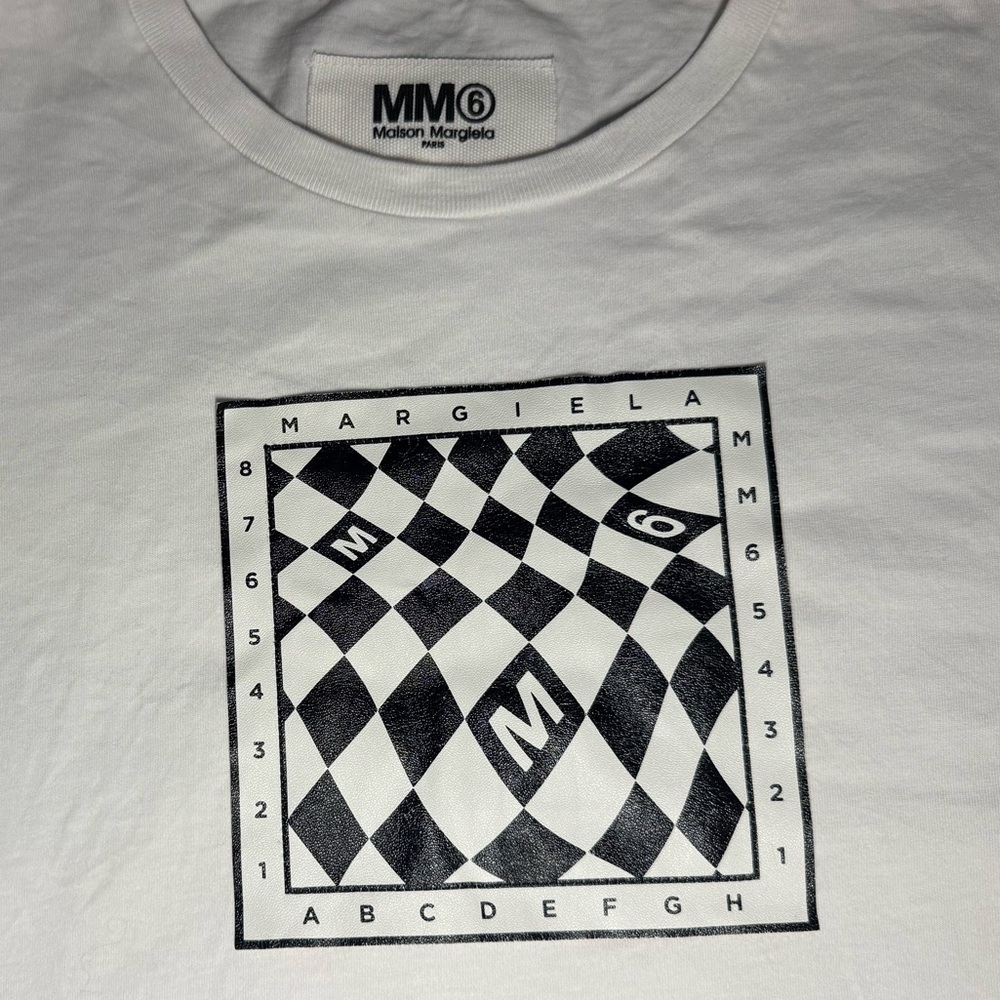 MM6 MAISON MARGIELA Girls Cropped Logo Print T-Shirt|10 - Picture 3 of 5